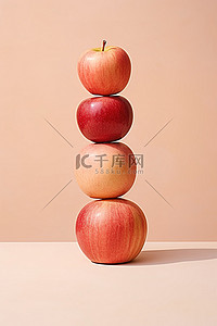 凉爽水果背景图片_一堆苹果