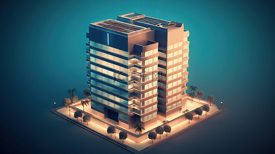 生活办公背景图片_3D模型办公楼