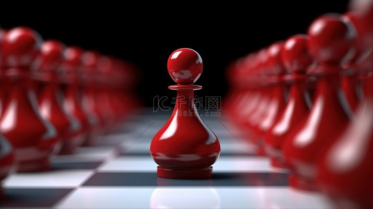 在 3D 竞技场中击败所有对手后，胜利的红色棋子独自站立