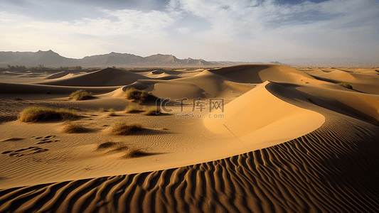 沙漠炎热沙海背景