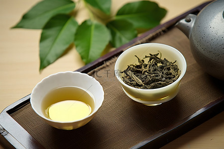 绿茶茶叶背景图片_蓝莓绿茶口味测试