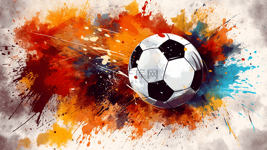 踢足球插画青少年背景图片_足球涂鸦背景
