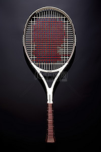 利是背景图片_金属网球拍，上面刻有“获胜者”字样，上方是网球图像