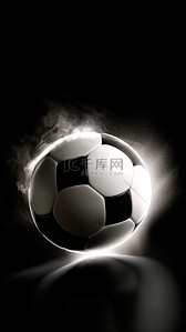 足球队背景背景图片_足球黑白光效背景