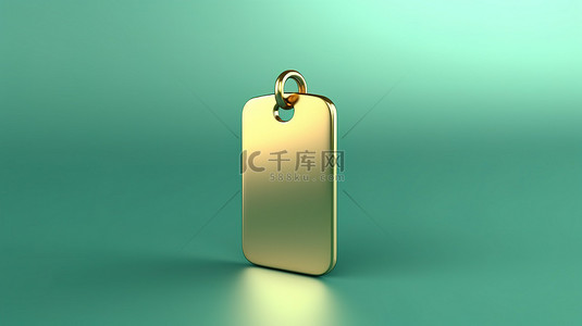 金色的字背景图片_潮水绿色背景上的标志性标签福图纳金符号