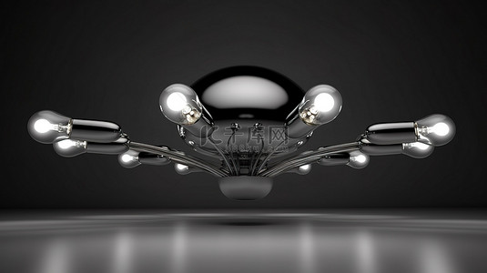 光背景图片_现代照明灯具的 3D 渲染