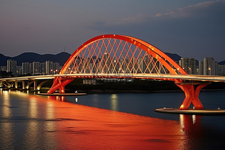 连接韩国和朝鲜的现代江江大桥