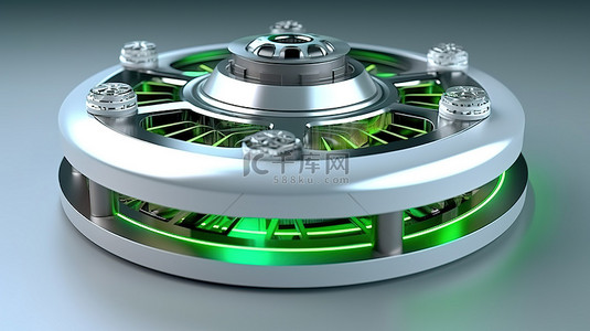 科技智能能源背景图片_基于飞轮的储能系统的三维描绘