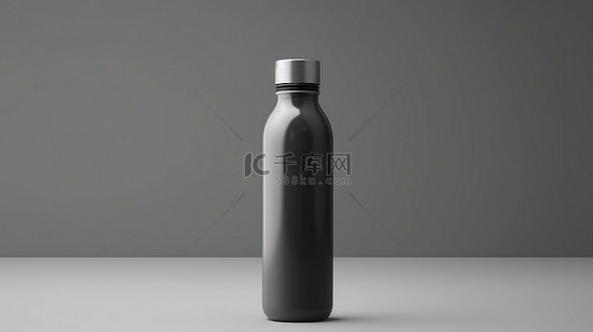 瓶子样机背景图片_原始瓶子样机的 3D 渲染