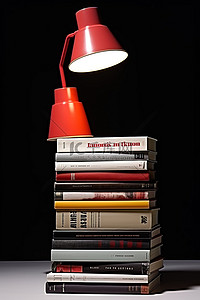 8个背景图片_图书馆灯图书馆灯顶部8个书籍和书架灯