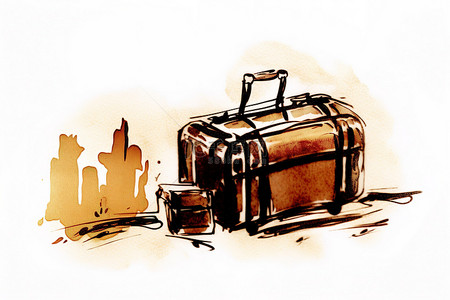 旅行行李箱图形