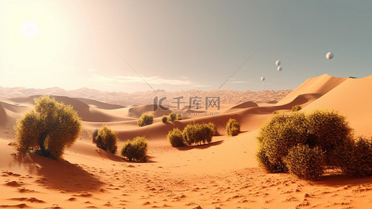 热带沙漠背景图片_热带沙漠沙尘草类