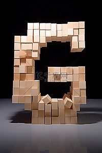雕塑睡觉背景图片_字母 g 形状的木块