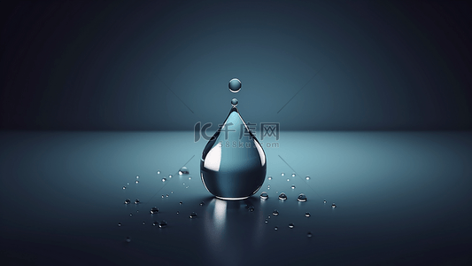 水晶莹透明水滴背景