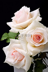 压花logo背景图片_两朵白玫瑰压在一起，放在一张粉红色的卡片上