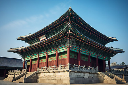 首尔的一座美丽的宫殿