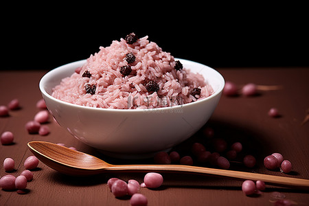 排骨米饭背景图片_米饭和巧克力