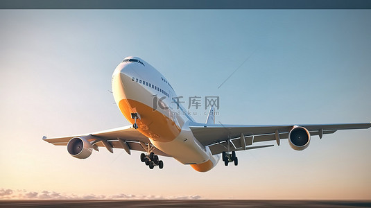 量力而行背景图片_专为跨大西洋航行而设计的大型客机的高容量 3D 渲染