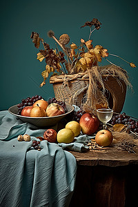 米背景图片_史蒂夫米勒的秋季餐桌