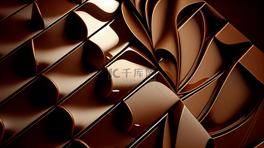 创意甜品背景图片_巧克力花纹光泽背景