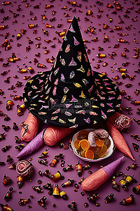 女巫的帽子和糖果