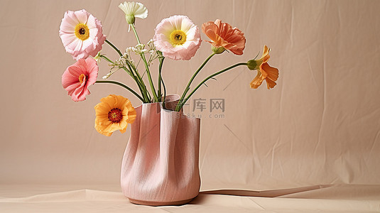 粉红色花瓶中的花朵 koki yamaya