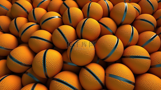 篮球地板背景图片_3d 渲染篮球纹理背景的详细特写