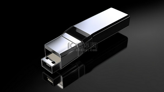 内存背景图片_USB 闪存驱动器内存的 3d 渲染图