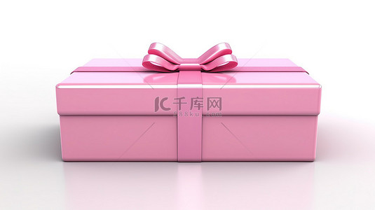 3d 粉色礼品盒渲染