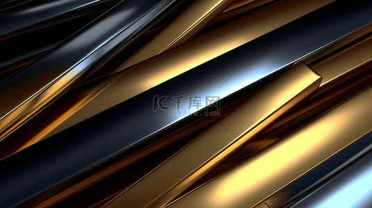金属铬滤镜背景图片_闪闪发光的钢和铝衬里图案的 3D 插图