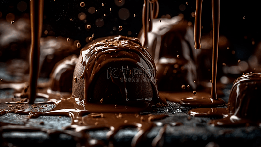 美食甜品图背景图片_巧克力糖果美味的背景