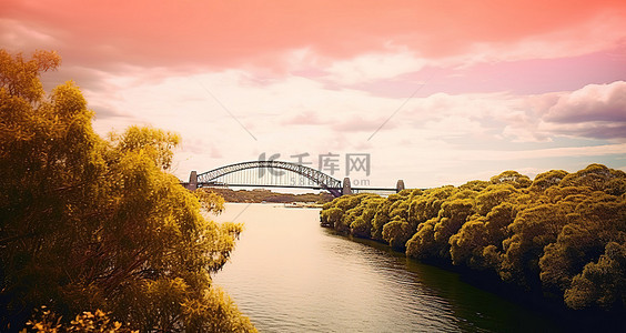 悉尼海港大桥背景图片_悉尼海港大桥