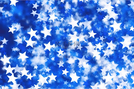 蓝色的星空背景背景图片_蓝色和白色的星空背景