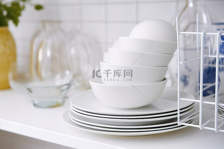 中国风碗碟背景图片_洗碗机餐具