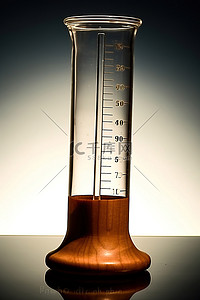透气吸水背景图片_用木制工具盛放水的科学烧杯