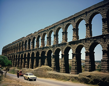 宫格背景图片_西班牙南部的一座巨大渡槽