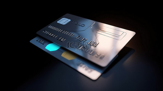 付款概念成功的卡批准与 3d 渲染付款图标