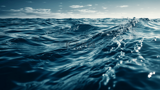 水波纹水环背景图片_水波纹蓝色水滴溅起的水花水珠纯净水插画背景