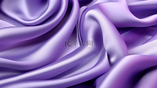 浓郁背景背景图片_以 3D 渲染的织物漩涡的详细视图，具有浓郁的紫色色调