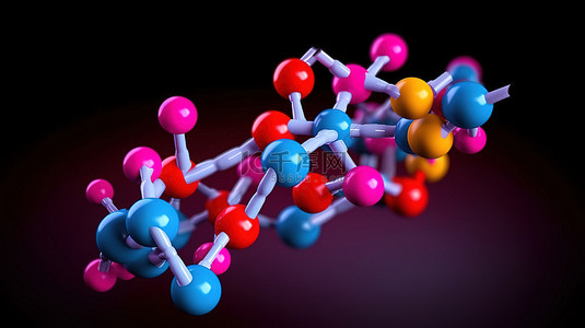 素背景背景图片_必需氨基酸缬氨酸的 3D 分子模型