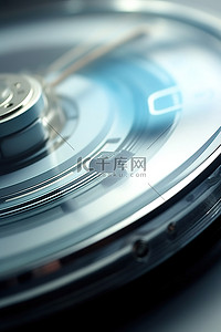 电子媒体播放器的 CD 播放器特写