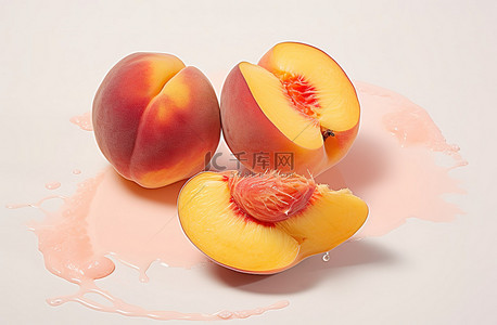 桃水果背景图片_新产品 甜桃