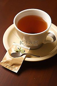 有机背景图片_有机茶与茶包