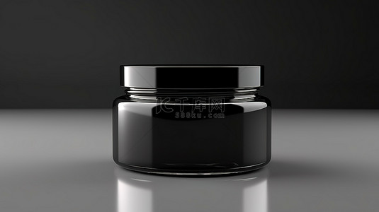 光滑的缟玛瑙罐子，用于奶油色逼真的 3D 渲染