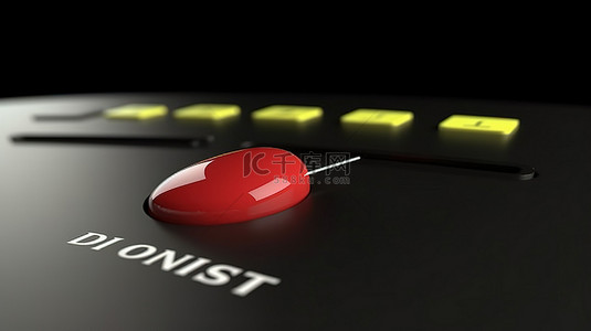 鼠标光标单击“捐赠”按钮的手的 3D 渲染插图