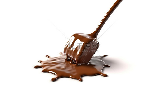 热的热背景图片_3d 渲染巧克力棒隔离在白色背景上说明食品概念