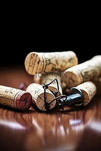 软木塞背景图片_葡萄酒软木塞和开瓶器