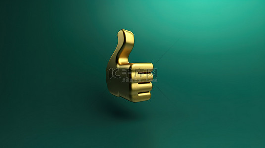 潮水绿色背景上的福尔图纳金手指针是方向的象征