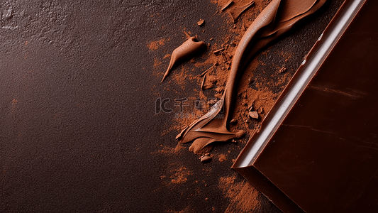 巧克力商业插图背景海报