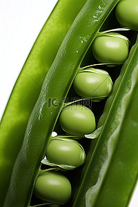 豌豆背景图片_一颗青豌豆，装在有豆荚的豆荚里